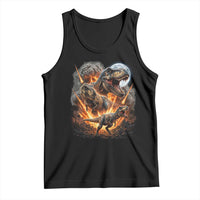 Funny Dinosaur Meteorite Strike Tank Top Epic Paleontology Gift