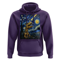 Dinosaur Starry Night Meteor Shower Hoodie Astronomy Lover Gift