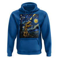 Dinosaur Starry Night Meteor Shower Hoodie Astronomy Lover Gift