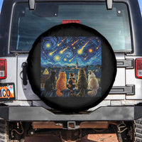 Starry Night Cats Watching Meteors Spare Tire Cover Astronomy Lover Gift
