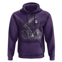 Bigfoot Camping Under Meteor Showers Hoodie Stargazer Gift