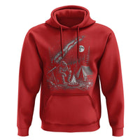 Bigfoot Camping Under Meteor Showers Hoodie Stargazer Gift