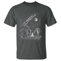 Bigfoot Camping Under Meteor Showers T Shirt Stargazer Gift