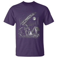 Bigfoot Camping Under Meteor Showers T Shirt Stargazer Gift