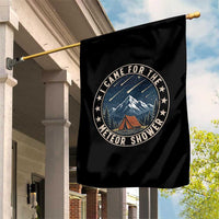 I Came For The Meteor Shower Garden Flag Funny Astronomy Camping