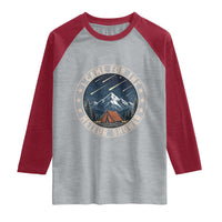 I Came For The Meteor Shower Raglan Shirt Funny Astronomy Camping