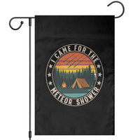 I Came For The Meteor Shower Garden Flag Stargazer Camping Gift