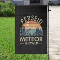 Perseid Meteor Shower Garden Flag Vintage Astronomy Lover