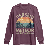 Perseid Meteor Shower Long Sleeve Shirt Vintage Astronomy Lover