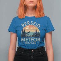 Perseid Meteor Shower T Shirt For Women Vintage Astronomy Lover