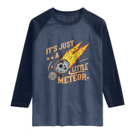Funny Skull Meteorite Raglan Shirt Just A Little Meteor