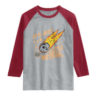 Funny Skull Meteorite Raglan Shirt Just A Little Meteor