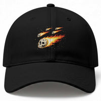 Skull Meteorite Baseball Cap Deep Space Asteroid Meteor Shower