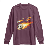 Skull Meteorite Long Sleeve Shirt Deep Space Asteroid Meteor Shower