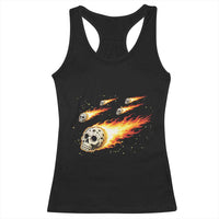 Skull Meteorite Racerback Tank Top Deep Space Asteroid Meteor Shower