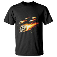 Skull Meteorite T Shirt Deep Space Asteroid Meteor Shower