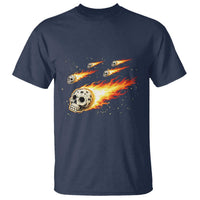 Skull Meteorite T Shirt Deep Space Asteroid Meteor Shower
