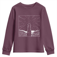Meteor Shower Science Gift Youth Sweatshirt Dog Watching Stars