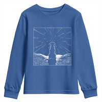Meteor Shower Science Gift Youth Sweatshirt Dog Watching Stars