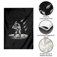 Funny Astronaut Smashing Meteors In Space Garden Flag Astronomy Lover Gift