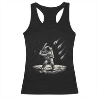 Funny Astronaut Smashing Meteors In Space Racerback Tank Top Astronomy Lover Gift