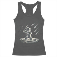 Funny Astronaut Smashing Meteors In Space Racerback Tank Top Astronomy Lover Gift