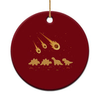 Funny Dino Chicken Nuggets Meteor Shower Ceramic Ornament Food Lover