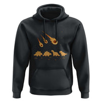 Funny Dino Chicken Nuggets Meteor Shower Hoodie Food Lover