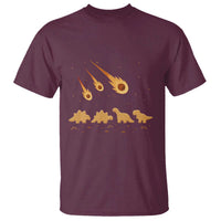 Funny Dino Chicken Nuggets Meteor Shower T Shirt Food Lover