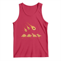 Funny Dino Chicken Nuggets Meteor Shower Tank Top Food Lover