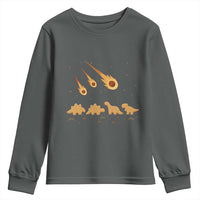 Funny Dino Chicken Nuggets Meteor Shower Youth Sweatshirt Food Lover