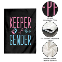 Funny Gender Reveal Party Garden Flag Keeper Of The Gender