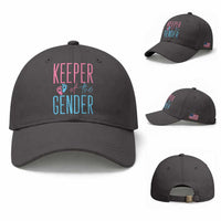 Funny Gender Reveal Party Baseball Cap Keeper Of The Gender