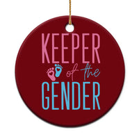 Funny Gender Reveal Party Ceramic Ornament Keeper Of The Gender