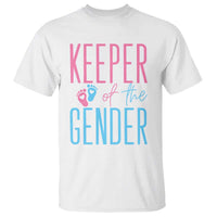 Funny Gender Reveal Party T Shirt Keeper Of The Gender