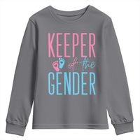 Funny Gender Reveal Party Youth Sweatshirt Keeper Of The Gender