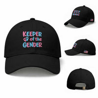 Funny Pregnancy Announcement Baseball Cap Keeper Of The Gender