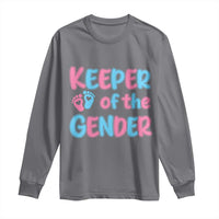 Funny Pregnancy Announcement Long Sleeve Shirt Keeper Of The Gender
