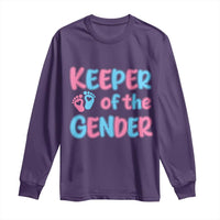 Funny Pregnancy Announcement Long Sleeve Shirt Keeper Of The Gender