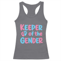 Funny Pregnancy Announcement Racerback Tank Top Keeper Of The Gender