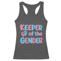 Funny Pregnancy Announcement Racerback Tank Top Keeper Of The Gender