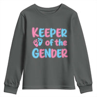 Funny Pregnancy Announcement Youth Sweatshirt Keeper Of The Gender