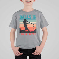 Funny BaseBall Lover T Shirt For Kid Balls In Coming Down - Wonder Print Shop