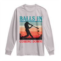 Funny BaseBall Lover Long Sleeve Shirt Balls In Coming Down - Wonder Print Shop
