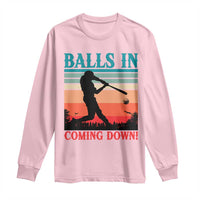 Funny BaseBall Lover Long Sleeve Shirt Balls In Coming Down - Wonder Print Shop