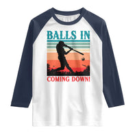 Funny BaseBall Lover Raglan Shirt Balls In Coming Down - Wonder Print Shop