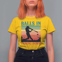 Funny BaseBall Lover T Shirt For Women Balls In Coming Down - Wonder Print Shop