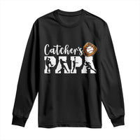 Catchers Papa Long Sleeve Shirt Funny Gift For Catcher Player - Wonder Print Shop