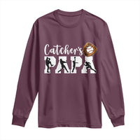 Catchers Papa Long Sleeve Shirt Funny Gift For Catcher Player - Wonder Print Shop