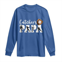 Catchers Papa Long Sleeve Shirt Funny Gift For Catcher Player - Wonder Print Shop